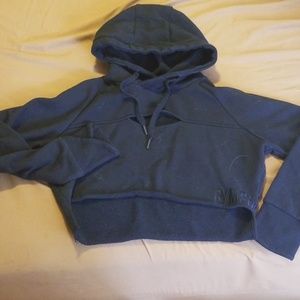 Gymshark raw edge crop hoodie